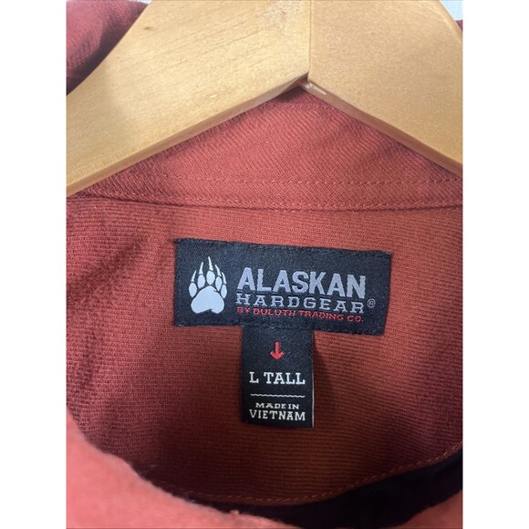 Duluth Alaskan Hardgear Mens Over Shirt Jacket Chore Barn Snap Trapline L Tall - Picture 3 of 8